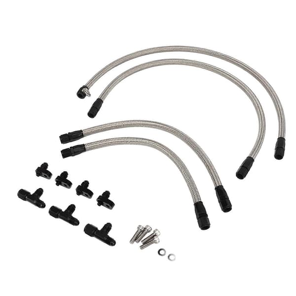 Dampventilslange Kjølevæske Crossover Kit Rustfritt Stål Forbedre Motorytelsen for LSX LS1 LS2 LS6 LM7