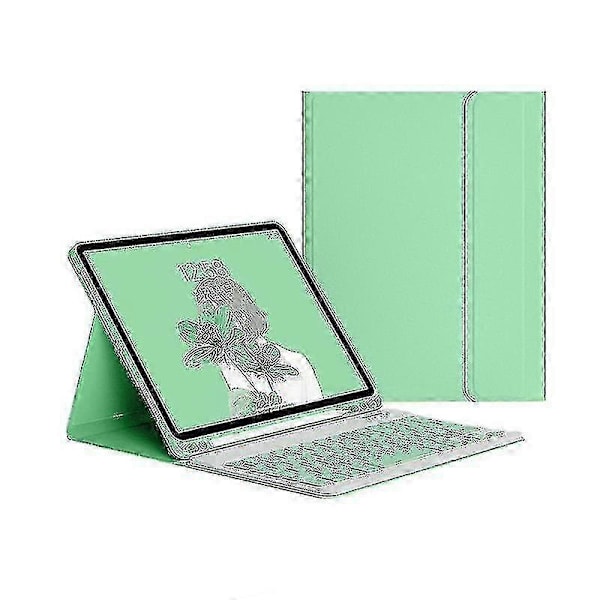 Fodral med tangentbord för iPad 9,7 tum 2017 2018 5:e 6:e generationen Green
