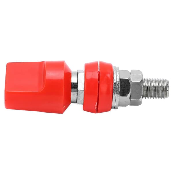 Terminal Multipurpose 4mm Messing Flad Dækplade M8 100A Højstrøms Terminalblok med JackRed