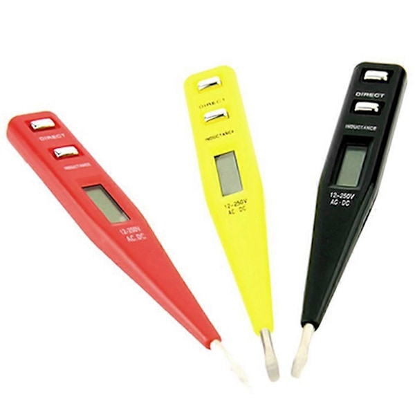 12V-250V AC DC Digital Elektrisk Testpenna Sond Spänning Induktans Detektor