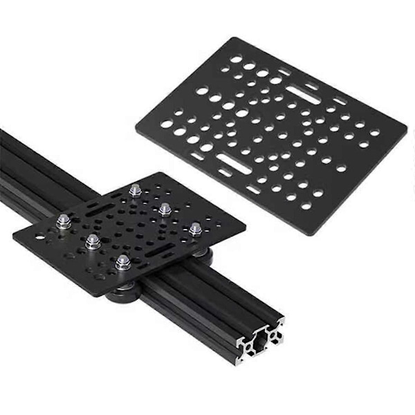 V-Slot Gantry Plade Kit 20-80mm Aluminium Gantry Plade med Hjul Kit til 3D Printer CNC Maskindele A