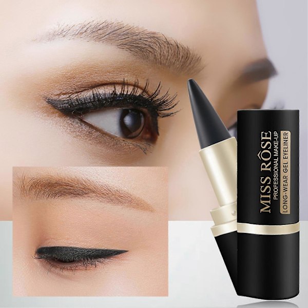3,6 g Matt Eyeliner Vanntett Langvarig Kosmetisk Presisjonsposisjon Eyeliner Gel for Skjønnhet QinHai