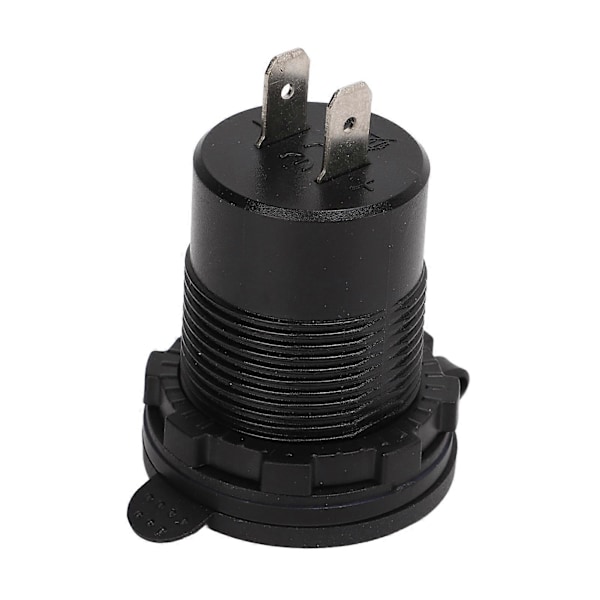 USB-autolaturi, kaksois-USB-portti QC3.0 pikalataus sinisellä valolla ja kytkimellä 12–24 V, yleiskäyttöinen moottoripyörille ja matkailuautoille
