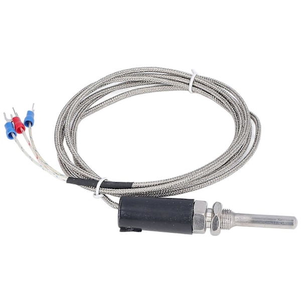 Temperatursensor Vattentät Pt100 Termistor Temperaturprob med Skärmad Kabel WZPT?10