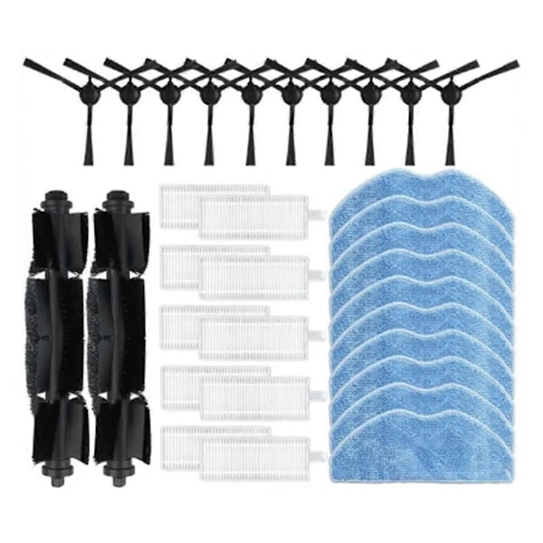 För X-Plorer Serie 75 S+/RG8597WH Rulle Sidoborste Hepa Filter Moppdukar Robotdammsugare Delar