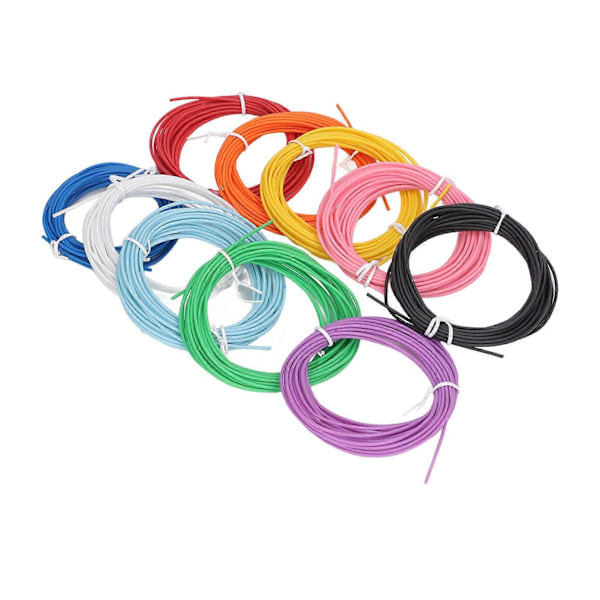 10 Färger 3D Penna PCL Filament Refill 1.75mm Låg Temperatur Ljusstarka 3D Utskriftspenna Förbrukningsmaterial 5m