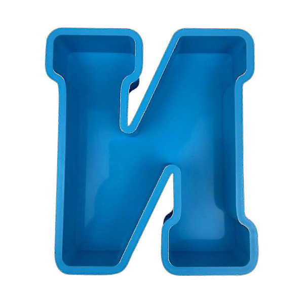 Alphabet Kagebageform Engelsk Bogstav Silikoneform 3d Alfabet Bogstav N