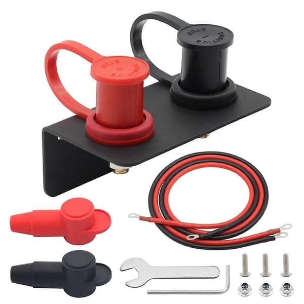 250A 48V Batteri Startkabelanslutning Panel Extern Batteri Startkabelblock för ATV UTV RV Lastbil Batteriladdningsanslutningskit