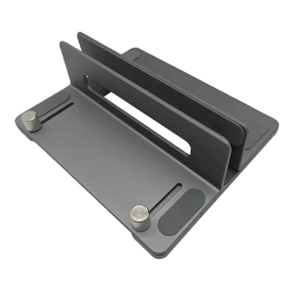 Vertikal Skrivebordsholder Justerbar Enkelt Klips Laptop Stand til Pro og Andre Grå