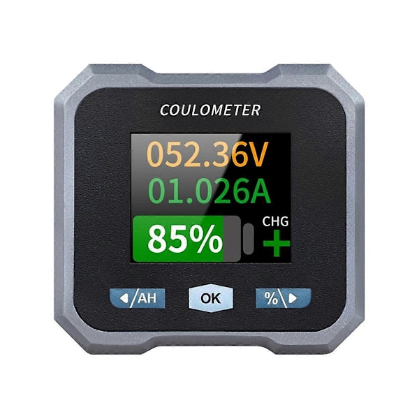 BL110F Coulometer Batterimätare DC10-100V 0-100A Vattentät Batterimätare och Voltmeter för Elektrisk Fyrhjuling, B