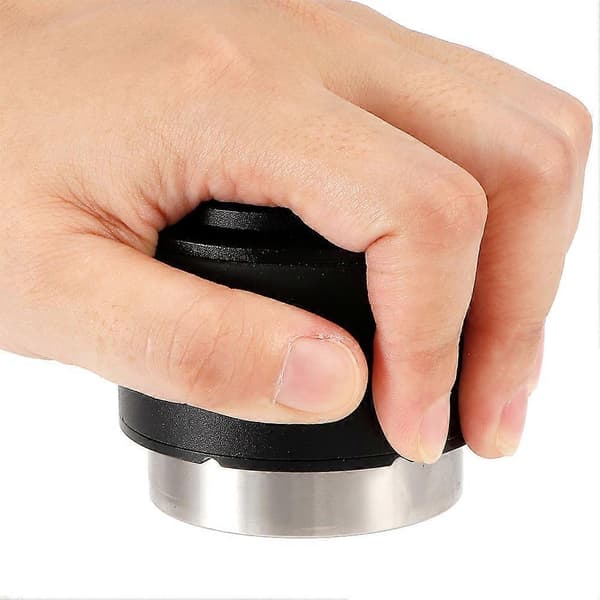 51 mm Kaffe Tamper Fordeler Nivelleringsværktøj i Rustfrit Stål Kaffetilbehør Sort