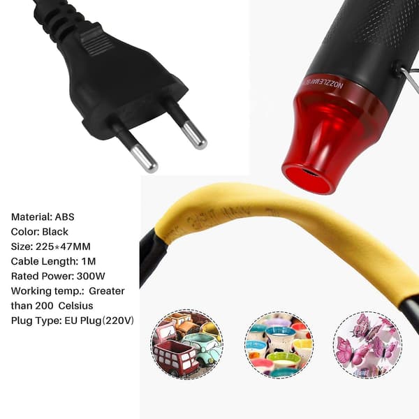 EU Stik 220V 300W DIY Mini Varmluft Værktøj til Krympeflex Tørring