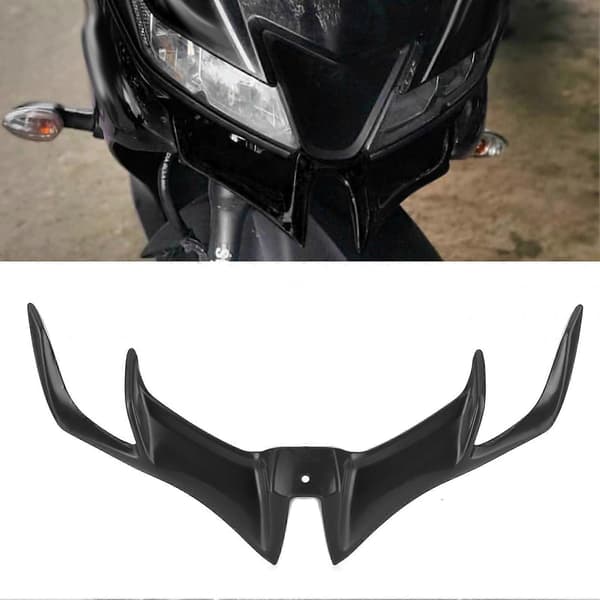 Frontkåbe Aerodynamisk Winglet Vingedæksel Tilbehør Passer til Yamaha R15 V3 2017-2020 Sort