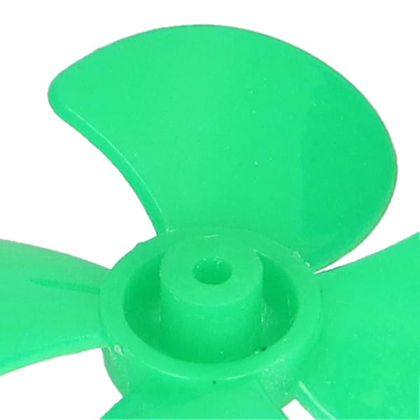 10 st Propeller 4 Blad Stark Vind Tåliga Material Lättvikt 40mm DIY Leksaksbil Propeller Grön