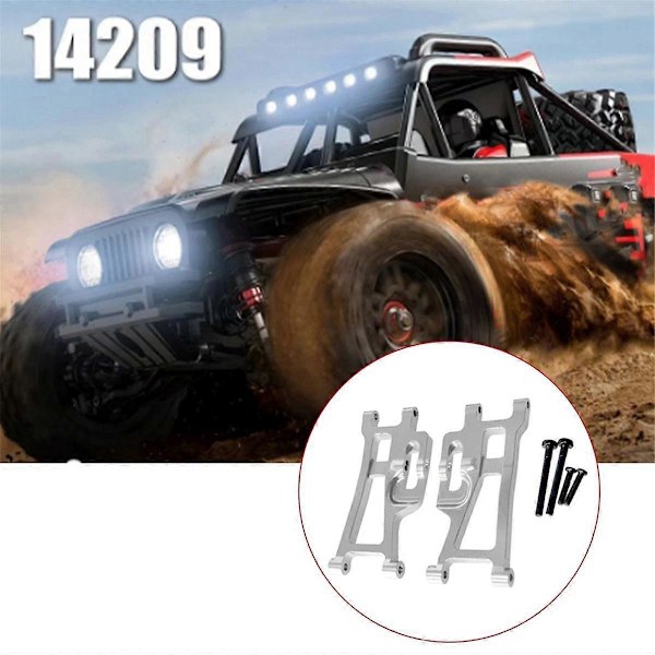 RC-auton metalliset päivitysosat alempiin tukivarsiin Go 1/14 14209 14210 H14BM RC-auton päivitysosille (hopea)