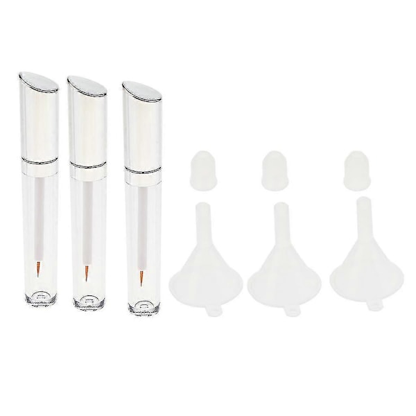 5 ml Tomme Rør Mascara Eyeliner Lipgloss Hætteglas Flaske m/ Tragte Til Eyeliner