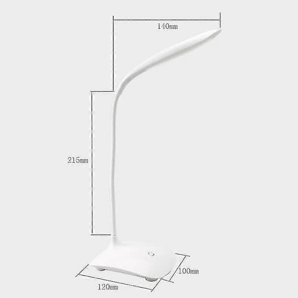 Moteriktig LED skrivebordslampe arbeidslesing øyebeskyttelse USB-lading sammenleggbar berøringsdimming skrivebordslys
