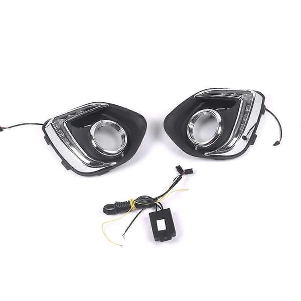 LED DRL Kjørelys Tåkelys 12V Bil Kjørelys for ASX 2013-2015 (Hvite Lys)