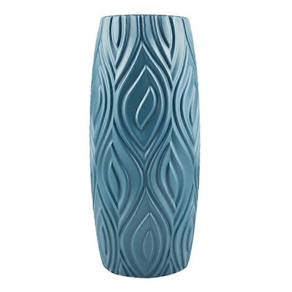 Nordisk Vase Våt Blomsterpotte Moderne Vase Robust og Polert, Holdbar Tekstur Lett å Vedlikeholde, Blå