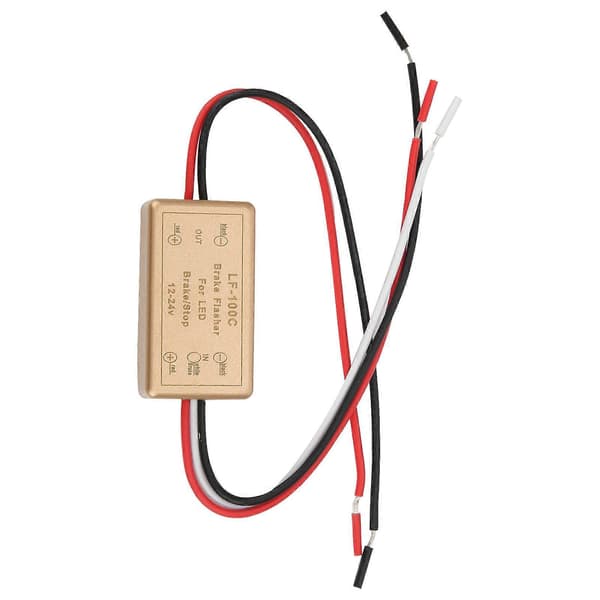 LF?100C Bil LED Lysstyringsmodul Kontakt Relæ Blinklys Nem Installation 12?24V