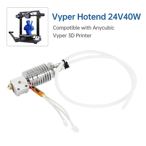 Kobra Hotend 24V40W til 3D Printer Udskiftning Kompatibel med Anycubic Kobra 3D Printer med Messing Vyper Hotend