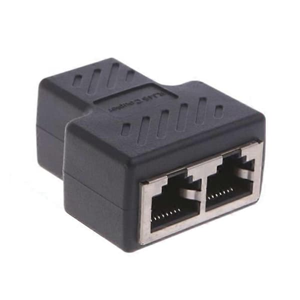 1 - 2 LAN Ethernet -verkon jatkoadapteri, pistokejakaja RJ45:lle