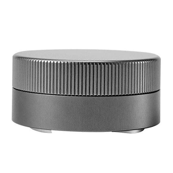 Kaffepulverpress Tamper Fyra Åror Bas Stålpulverhammare Självavlastande Kaffepulverfördelare Grå 53mm