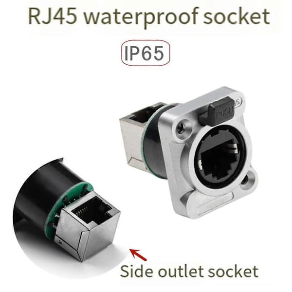 10 KPL Ethernet Rj45 Alustaliitin NE8FDP Ethernet Läpivientiliitin IP65 Vedenpitävä E