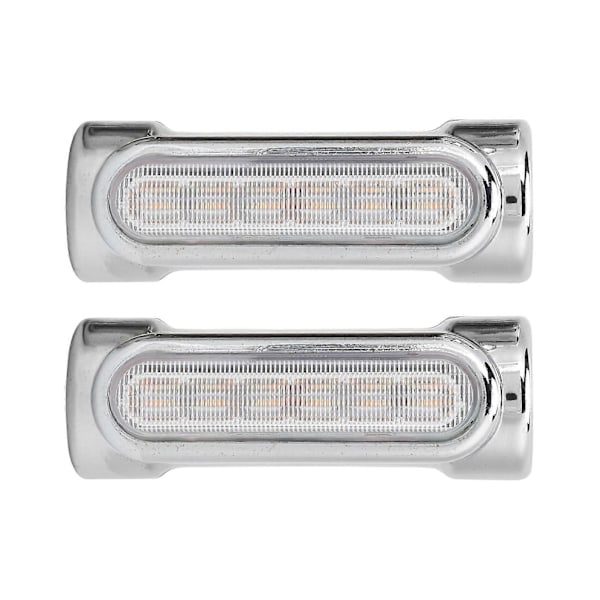 2 ST Motorcykel Highway Bar Lampa Krompläterad Universal för 1.25in Rördiameter Anti-kollisionsrör