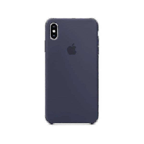 Smalt Silikon TPU-fodral för iPhone Xs Max Midnight Blue