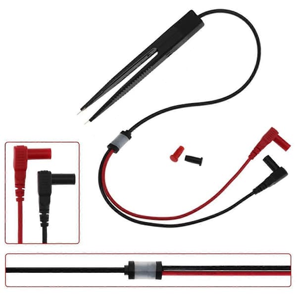 SMD SMT Chip Test Clip Multimeter Probe Pincet til Kapacitans Induktans Modstand Måling Multi-brug Testværktøj