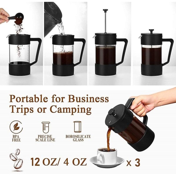 Kaffe och te vattenkokare 12 oz kaffebryggare Rostskyddad