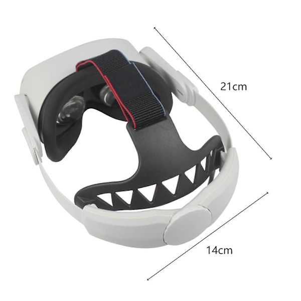 VR Hodebånd Bærbar Ergonomisk Komfortabel Virtual Reality Elite Hodestropp Erstatning for Oculus Quest 2