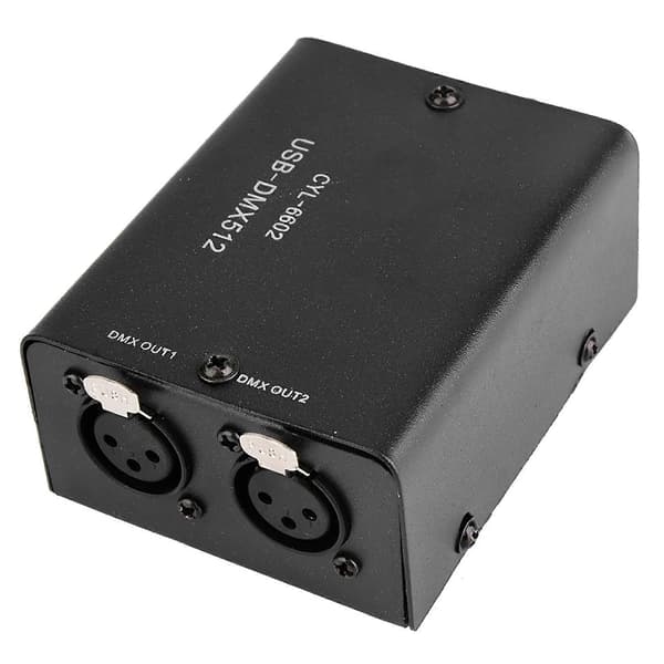 512-kanals USB til DMX DMX512 LED-lys DMX Scenebelysningskontroller Kanaler Dekodermodul