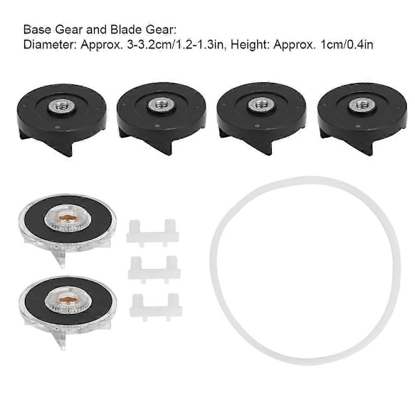 Tilbehør til 6 Bundgear og Knivgear Reservedel til Magic Bulle Blender (Gruppe 3) 250W