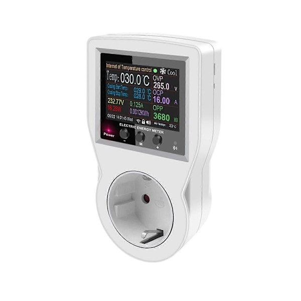 Tuya Wifi Termostat Socket 16A AC220V Digital Temperaturkontroller Socket Outlet Timer Bryter Se