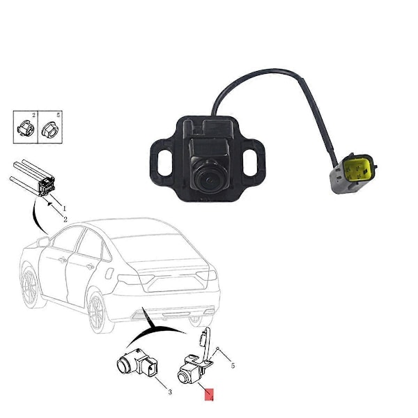 Backkamera 1017028220 för 2018-2021 1.4T 1.5TD Parkeringshjälp Backkamera 70880-23800