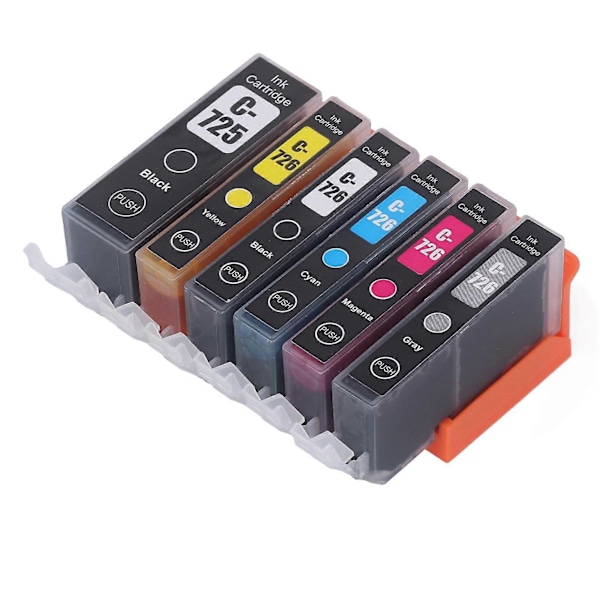 Blækpatron ABS Printerpatron med blæk til PIXMA IP4870 IP4970 IX6560 Printer BK BK C M Y GY
