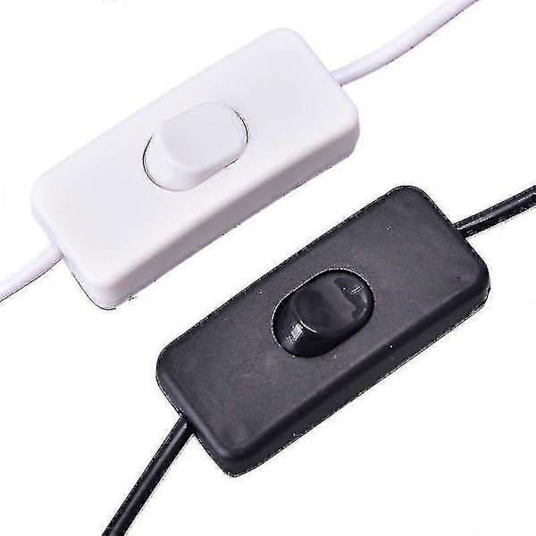 28 cm USB-kaapeli virtakytkimellä, päälle/pois-kytkin USB-lampulle, USB-tuulettimelle, Hfmqv Black