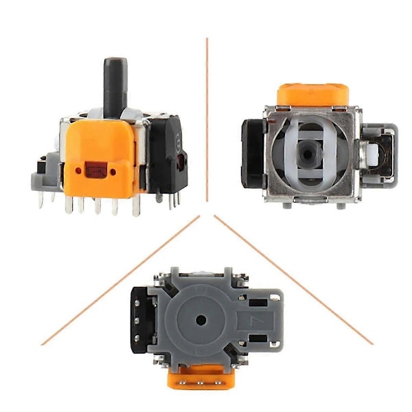 Ersättnings Hall Effect Joystick för /X Controller 3D Analog Thumbsticks Reparationsdelar Kit