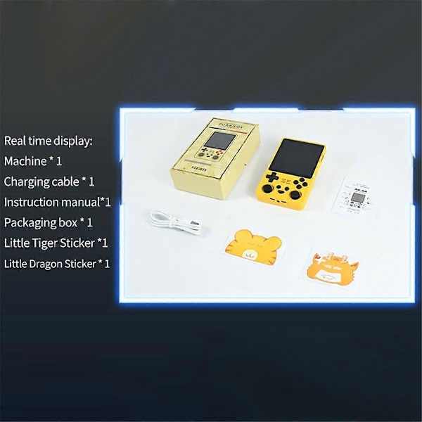 RGB20SX Retro Videospilkonsol 16GB+64GB 10000+ Spil 4,0 Tommer WIFI 2.4+Bluetooth Håndholdt Spilcontroller A
