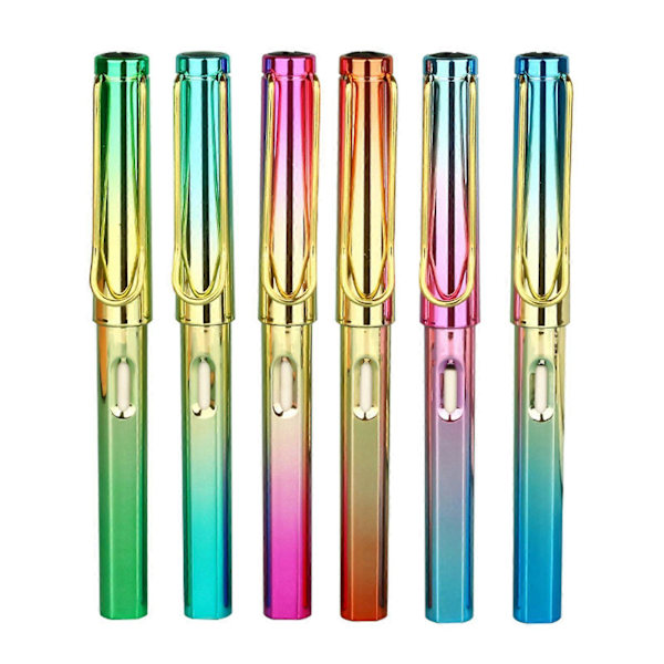 6 stk. Evigvarende blyant, ingen skitne hender, utskiftbar refill, viskbar, for barn, skriving, skissering, tegning, ingen spissing, skolemateriell