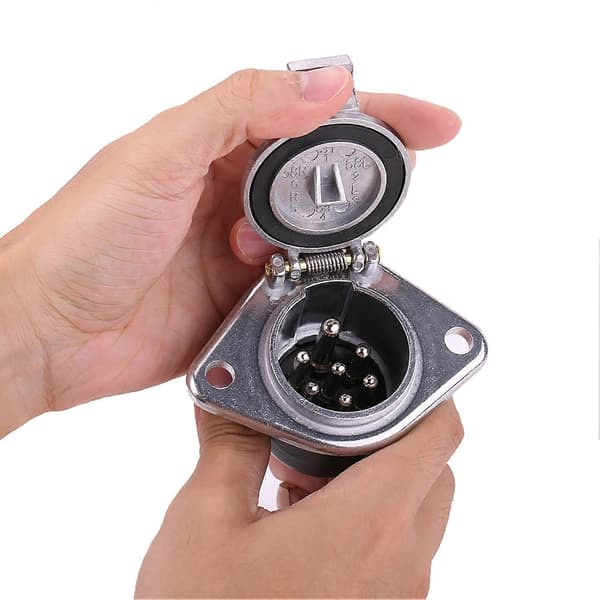 Universal 24V 7-Pin Trailerstik 7-Polet Ledningsnet Konnektor Adapter Stik