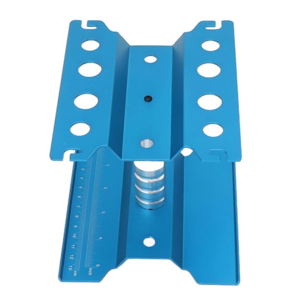 RC Bil Arbejdsstand Aluminium Reparationsarbejdsstation Model Reparationsbord Med Nøjagtig Skala 360 Graders Rotation Blå