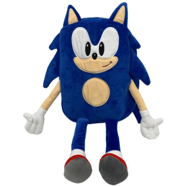 40 cm Hot Rea Super Sonic Ryggsäck Spel Anime Plushie Resväska Tecknad Mjuk plysch Barn Skolväska Leksaker present till barn 40cm