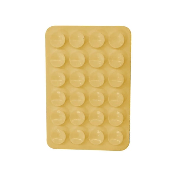 5 stk. Silikon Sugekopp Telefondeksel Limfeste, For Iphone & Android Mobiltelefon Deksel Kompatibel, Håndfri Mobil Tilbehør Holder yellow