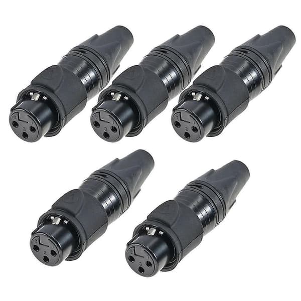 3-pins vanntett XLR mikrofon lydplugg XLR balansert hode hunngjenget hode, B