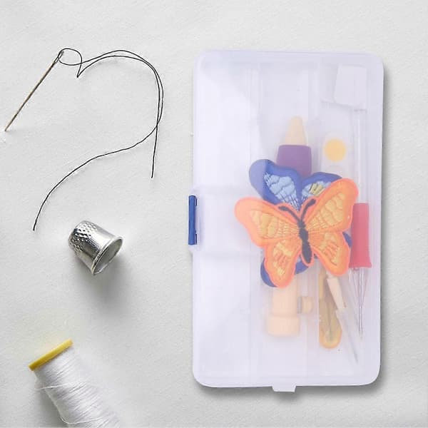 12st DIY Broderipenna Set Stickningsverktyg Punch Needle Sybehör