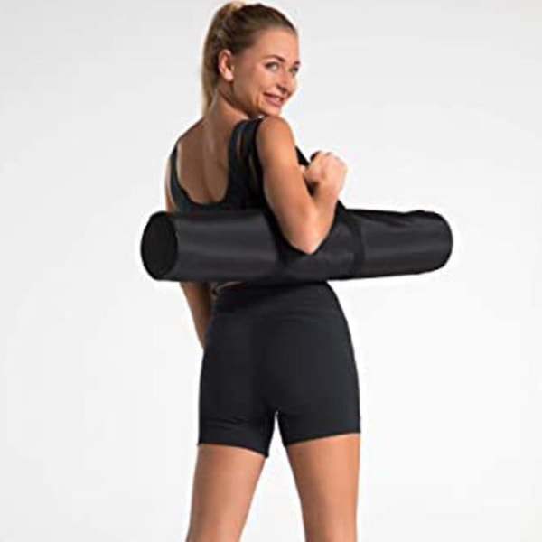 1 st Kvinnors yogashorts med hög midja med sidofickor Magkontroll black