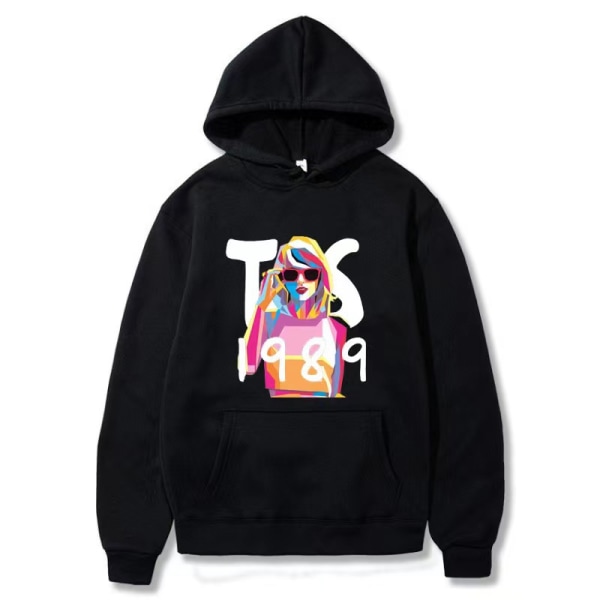 Taylor Swift the eras tour Taylor perifera hoodies vår och höst herr- och damtröjor black XXXL